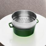 STAUB 1133885 Round Casserole Pot with Basil Steamer 26 cm