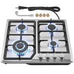 Argyolas 24 inch Gas Cooktop Gas Stove, NG/LPG Convertible 4 Burners for Propane, Neutral (Pre-installed Propane Cooktop) stove top estufas de gas para cocina cocina de propane cooktop