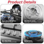 Argyolas 24 inch Gas Cooktop Gas Stove, NG/LPG Convertible 4 Burners for Propane, Neutral (Pre-installed Propane Cooktop) stove top estufas de gas para cocina cocina de propane cooktop