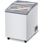 5.5 Cu.Ft Ice Cream Freezer Commercial 23 Inch Display Case Chest Freezers Restaurant Gelato Dipping Cabinet with 2 Large Displayed Baskets