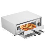 VEVOR Countertop Electric Pizza Oven, 12-inch, 1500W, 122-662℉ Temp Range, Stainless Steel Construction and Easy-to-Clean Crumb Tray, Suitable for Both Commercial and Home Use