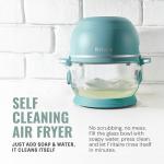 Non Toxic Air Fryer™ - Glass AirFryer 5 Quart w/ 360 Visibility, Self-Cleaning, 400F Vortex Air Fryer for Even Cooking, BPA-Free Teflon Free, 9-in-1 Functions, Rotisserie, Roast, Bake, White