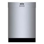 Bosch SHE53B75UC 300 Series 24 Inch Smart Built-In Dishwasher, stainless steel