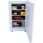 Avanti VF306 Upright Freezer Compact 3 Fixed Metal Shelves, Reversible Door Adjustable Temperature Control and Flush-Back Design Perfect for Home, Office, Basements & More, 2.8 cu.ft, White