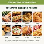 GreenPan Bistro Stainless Steel 9-in-1 Air Fry Oven, Nonstick Baking Pan, Stainless Steel Rack, and Basket, Fast Heating, Multifunction Presets, Cool-Touch Handle, PFAS-Free, Easy Cleanup Crumb Tray