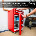 Whynter TBR-185SR 1.8 cu. ft. Portable Tool Box Refrigerator with 2 Drawers and Lock - Red