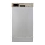 Equator 18 in Dishwasher 10 place+Wine Rack 3.4g QUIET 51 dB 110V E-Star ADA in Silver