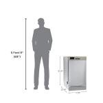 Equator 18 in Dishwasher 10 place+Wine Rack 3.4g QUIET 51 dB 110V E-Star ADA in Silver