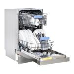 Equator 18 in Dishwasher 10 place+Wine Rack 3.4g QUIET 51 dB 110V E-Star ADA in Silver