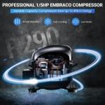 kalifon 27" Reach-in Commercial Freezer with 2 Solid Door & 4 Shelves, 23 Cu.ft Stainless Steel Freezer Fan Cooling Freezer for Restaurant, Bar, Home, Shop, and Business