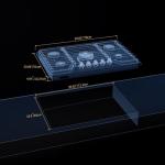 Empava 30 Inch Built-in Gas Cooktop with 5 Sealed SABAF Burners, Stainless Steel Surface, Ion Ignition Technology, LPG/NG Convertible, Dishwasher Safe Grates