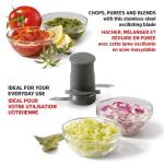 Starfrit Electric Oscillating Food Processor - 4 Cups - Measuring Spoon - High, Low & Pulse Modes - 300W