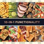 Ninja | French Door Premier | Air Fryer, Convection Oven, Toaster | 5-qt Air Fry Basket, Sheet Pan, Wire Rack, Broil Rack | PFAS-free Cooking Surface, Dishwasher-safe Accessories | FO101 (NEW)