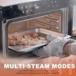 ROBAM 20-in-1 R-BOX CT763 Countertop Convection Oven | Air Fry, Grill, Bake & Steam | Wide Temperature Precision | Spacious Capacity, Ergonomic Design, 30 Built-In Recipes, Water Reminder (White)