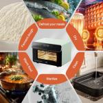 ROBAM 20-in-1 R-BOX CT763 Countertop Convection Oven | Air Fry, Grill, Bake & Steam | Wide Temperature Precision | Spacious Capacity, Ergonomic Design, 30 Built-In Recipes, Water Reminder (White)