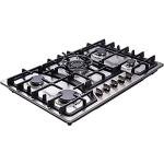 Hotfield 30 Inch Gas Cooktop Stainless Steel 5 Burners Stovetop Dual Fuel Gas Hob NG/LPG Convertible Gas Cooktop HF57013 Stainless Steel