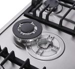 Hotfield 30 Inch Gas Cooktop Stainless Steel 5 Burners Stovetop Dual Fuel Gas Hob NG/LPG Convertible Gas Cooktop HF57013 Stainless Steel