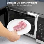 BLACK+DECKER 5-in-1 Microwave Oven with Air Fry, Combi, Bake, Roast, and Convection Cooking, 0.9 cu. ft. Countertop Microwave, Stainless Steel, 900 Watts, Child-Lock, ES9P032NA