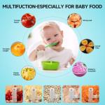 Ziweaye Manual Food Processor Vegetable Chopper, Portable Hand Pull String Garlic Mincer Onion Cutter for Veggies, Ginger, Fruits, Nuts, Herbs, etc., 500ml,（Gray-blue）