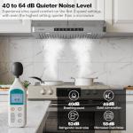 VIKIO HOME 30 Inch Under Cabinet Range Hood, 980CFM Fast Venting Ducted, Kitchen Hood With 3 Speed Gesture Sensing & Touch Control, Stainless Steel Stove Hood With LED Light And 2 Baffle Filters