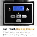 Sunvivi 6 Quart Programmable Slow Cooker with 2 in 1 Silicone Liners, Multi-Cooker Food Warmer with Digital Timer, Adjustable Tempature Control, Dishwasher Safe Parts, Blue