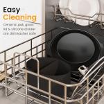 Sunvivi 6 Quart Programmable Slow Cooker with 2 in 1 Silicone Liners, Multi-Cooker Food Warmer with Digital Timer, Adjustable Tempature Control, Dishwasher Safe Parts, Blue