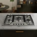 30 inch Gas Cooktop with 5 Sealed Burners, Stainless Steel Drop-in Stove Top, Dishwasher Safe Cast Iron Grates, NG/LPG Convertible, 38K BTU