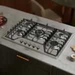 30 inch Gas Cooktop with 5 Sealed Burners, Stainless Steel Drop-in Stove Top, Dishwasher Safe Cast Iron Grates, NG/LPG Convertible, 38K BTU