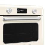 SMEG COF01Countertop Combi Oven - Multi-Function Grill, Air Fry, Steam, Bake, Convection, Defrost, and Warm, 10 Cooking Functions - Made In Italy (Cream)