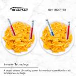 Panasonic NN-SV79MS 1.4 cu.ft Smart Inverter Works with Alexa Countertop Microwave Oven 1200Watt Power with Genius Sensor Cooking, Stainless Steel