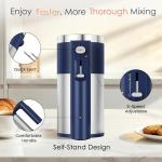 Powerful 600W Hand Mixer, 5-Speed Electric Hand Held Mixer for Baking, Lightweight Stainless Steel Hand Beaters *2 & Dough Hooks*2 with Eject Button, Kitchen Mixer for Cream, Cookies, Dough-Blue