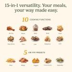 Cuisinart 15-in-1 Extra-Large Digital Air Fryer Oven with 9"x13" 2-in-1 Pan, Air Fry 4 Lbs of Wings, Cook a 13 Lb Turkey or 5+ Lb Chicken, Toast 9 Slices of Bread, and Bake a 13" Pizza, TOA-112