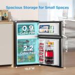 Midea WHD-113FSS1 Compact Refrigerator, 3.1 cu ft, Stainless Steel