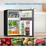 Midea WHD-113FSS1 Compact Refrigerator, 3.1 cu ft, Stainless Steel