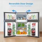 Midea WHD-113FSS1 Compact Refrigerator, 3.1 cu ft, Stainless Steel