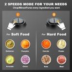 Food Processor, Meat Grinder Vegetable Chopper for Home Use, Sovyime Small Food Chopper with 2 Bowls(8 Cup) & 2 Bi-Level Blades. 350W Electric Meat Chopper for Onion, Baby Food, Garlic, Nuts, Fruit