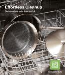 Stainless Steel Ceramic Cookware Set 6Pcs Pots and Pans Set Non Stick Steam-Return Lids 5 Ply Induction Non-Toxic Oven Safe Professional Kitchen Cooking Heavy Chef Quality | PFOA,PTFE & PFOS Free