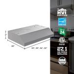 Broan-NuTone 36-Inch Stainless Steel Under Cabinet Range Hood- Trusted Quiet Power with 350 CFM, 1.5 Sones for Effective Everyday Kitchen Ventilation