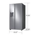 SAMSUNG RS27T5200SR 27.4 Cu.Ft. Stainless Side-by-Side Refrigerator