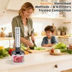 YODHOSA Immersion 8 in 1 Hand Blender 25 Speed & Turbo Mode Handheld Blenders Electric Sitck Blender with Beaker Chopper Milk Frother Frother Grinder and Mixer