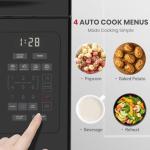 GASLAND 30 Inch Over the Range Microwave Oven, 1.7 Cu.ft Over Stove Microwave, 1000W with 10 Power Levels, Sensor Cooking, One Touch Cooking, 300 CFM, LED Lights, Black Microwave for Kitchen