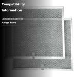 Broan BPS1FA30 Replacement Filters for QS1 and WS1 30” Range Hoods, Aluminum, 11.8" x 14.3" x 0.37" (L x W x H), 2-Pack