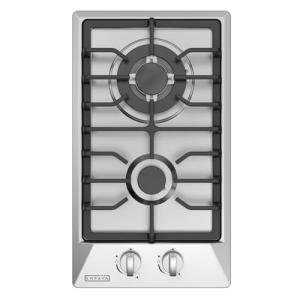 Empava 12" Gas Cooktop, Rv Stove Top, 2 Burner Italy SABAF Sealed, Cooktops, NG/LPG Convertible in Stainless Steel