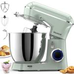 Honinst Stand Mixer, 6.5QT 10-Speed Tilt-Head Electric Stand Mixer, 3-In-1 Kitchen Mixer with Bowl, Dough Hook, Whisk and Beater, Food Mixer for Baking, Cake and Most Home Cooks, Green