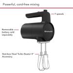 KitchenAid Go™ Cordless Hand Mixer - battery sold separately, KHMR700, Black Matte