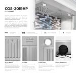 COSMO COS-30IRHP 30 in. Lumin Collection 380 CFM Ducted Insert Range Hood, Button Controls, LED Lights, Stainless Steel