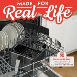 Gourmia Air Fryer 7 QT - Easy View Panoramic Window & Interior Light, Guided Cooking with 12 One-Touch Presets, FryForce 360, Dishwasher Safe Accessories, Green