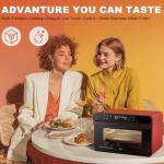 ROBAM 20-in-1 R-BOX CT763 Countertop Convection Oven | Air Fry, Grill, Bake & Steam | Wide Temperature Precision | Spacious Capacity, Ergonomic Design, 30 Built-In Recipes, Water Reminder (Green)