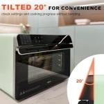 ROBAM 20-in-1 R-BOX CT763 Countertop Convection Oven | Air Fry, Grill, Bake & Steam | Wide Temperature Precision | Spacious Capacity, Ergonomic Design, 30 Built-In Recipes, Water Reminder (Green)