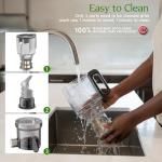 Anybear Cold Press Juicer with 4.9" Large Feed Chute, 350W Masticating Juicer Machines with Dual Slow-Squeezing Technology for Whole Fruits & Veggies with High Yield | BPA-Free Tritan | Juice Recipes